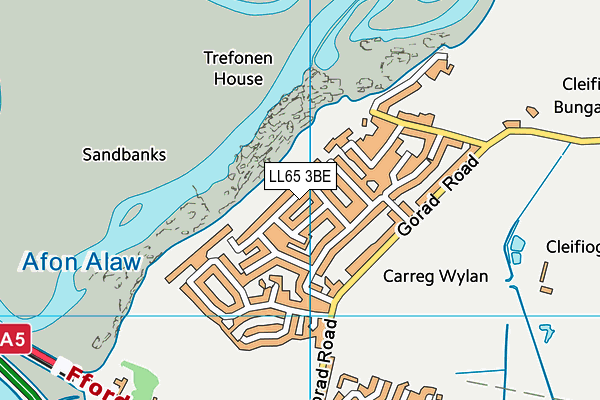 LL65 3BE map - OS VectorMap District (Ordnance Survey)
