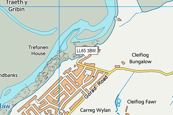 LL65 3BW map - OS VectorMap District (Ordnance Survey)