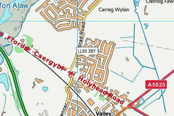 LL65 3BY map - OS VectorMap District (Ordnance Survey)