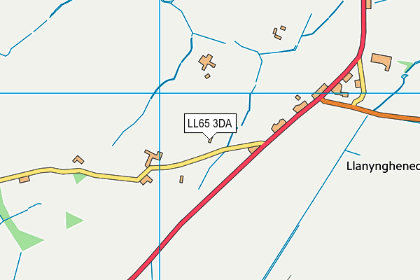 LL65 3DA map - OS VectorMap District (Ordnance Survey)