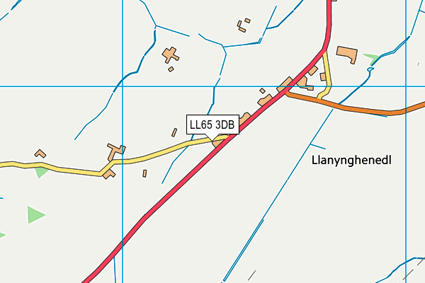 LL65 3DB map - OS VectorMap District (Ordnance Survey)