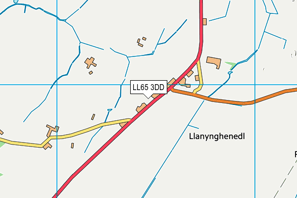 LL65 3DD map - OS VectorMap District (Ordnance Survey)