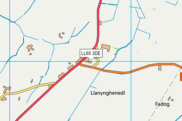 LL65 3DE map - OS VectorMap District (Ordnance Survey)
