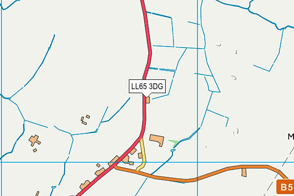 LL65 3DG map - OS VectorMap District (Ordnance Survey)