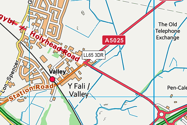 LL65 3DR map - OS VectorMap District (Ordnance Survey)
