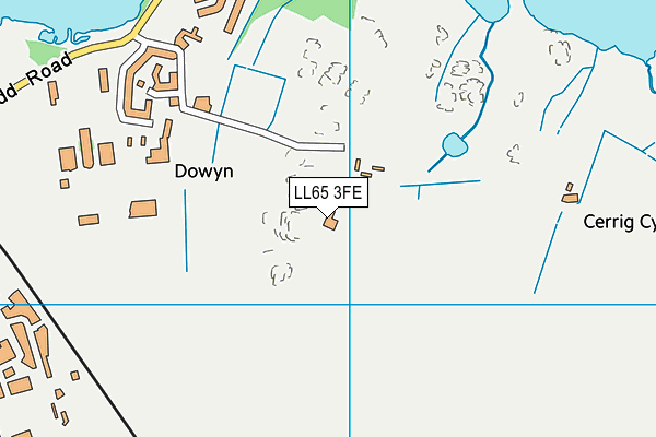 LL65 3FE map - OS VectorMap District (Ordnance Survey)