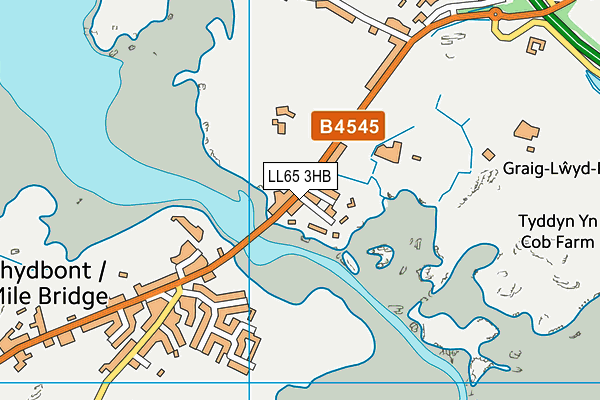 LL65 3HB map - OS VectorMap District (Ordnance Survey)