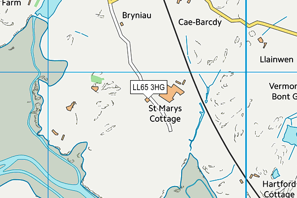 LL65 3HG map - OS VectorMap District (Ordnance Survey)