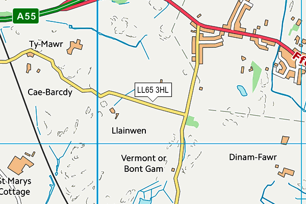 LL65 3HL map - OS VectorMap District (Ordnance Survey)