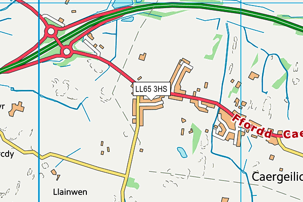 LL65 3HS map - OS VectorMap District (Ordnance Survey)