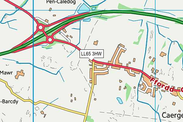 LL65 3HW map - OS VectorMap District (Ordnance Survey)
