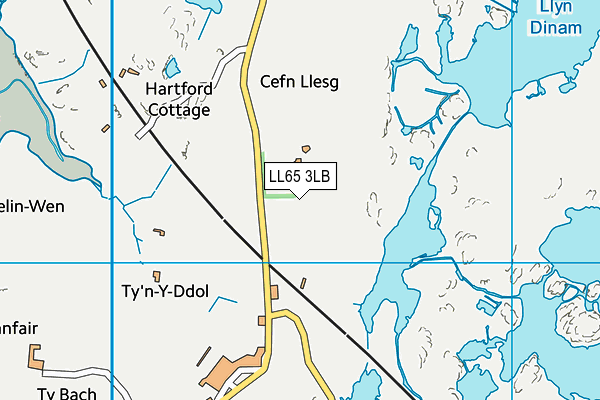 LL65 3LB map - OS VectorMap District (Ordnance Survey)