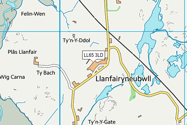 LL65 3LD map - OS VectorMap District (Ordnance Survey)