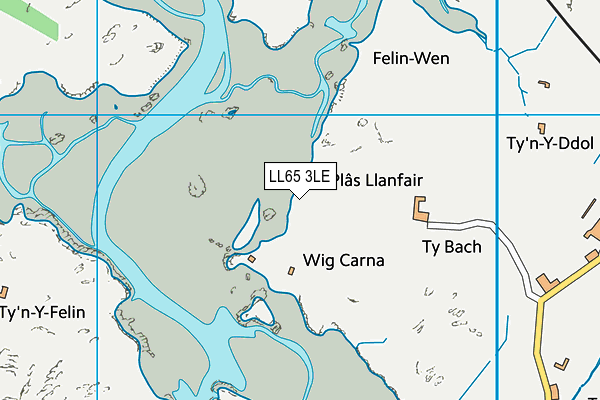LL65 3LE map - OS VectorMap District (Ordnance Survey)