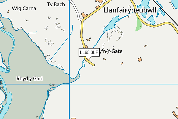 LL65 3LF map - OS VectorMap District (Ordnance Survey)