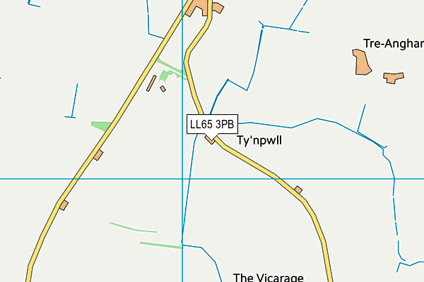 LL65 3PB map - OS VectorMap District (Ordnance Survey)