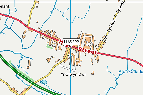 Ysgol Gymuned Bryngwran map (LL65 3PP) - OS VectorMap District (Ordnance Survey)