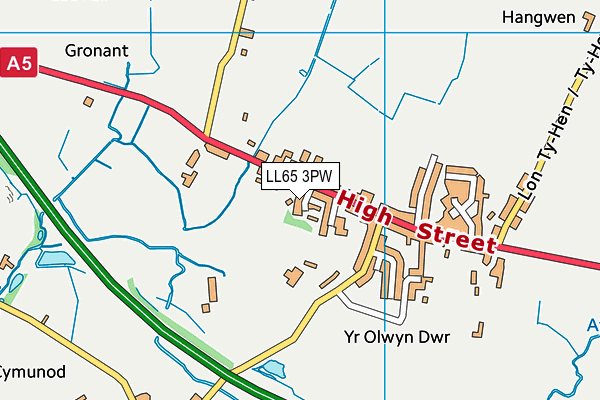LL65 3PW map - OS VectorMap District (Ordnance Survey)