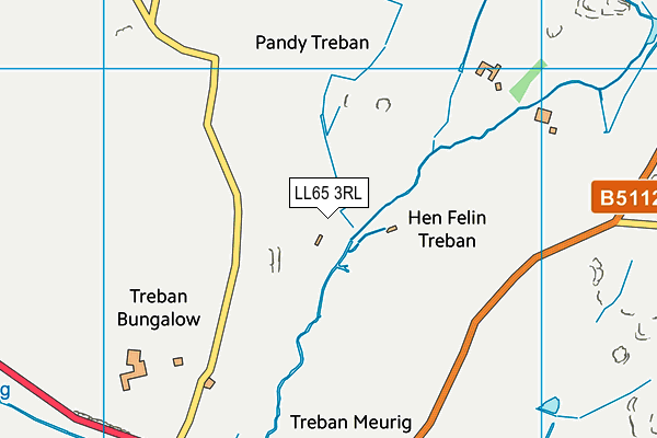 LL65 3RL map - OS VectorMap District (Ordnance Survey)