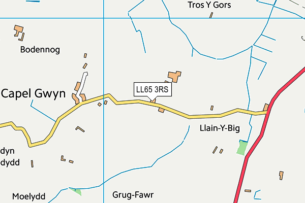 LL65 3RS map - OS VectorMap District (Ordnance Survey)