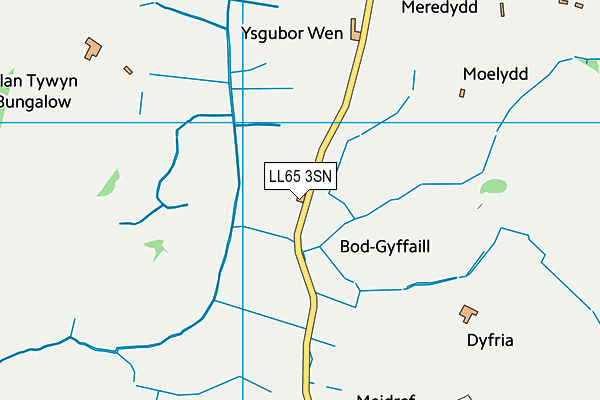 LL65 3SN map - OS VectorMap District (Ordnance Survey)