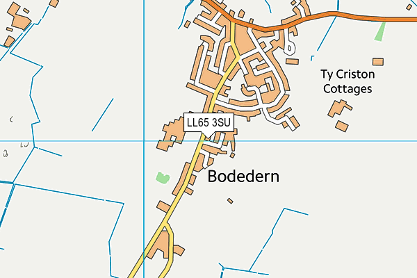 Ysgol Uwchradd Bodedern map (LL65 3SU) - OS VectorMap District (Ordnance Survey)