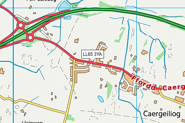 LL65 3YA map - OS VectorMap District (Ordnance Survey)