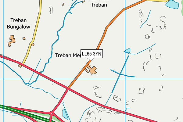 LL65 3YN map - OS VectorMap District (Ordnance Survey)