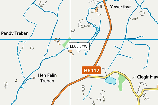 LL65 3YW map - OS VectorMap District (Ordnance Survey)