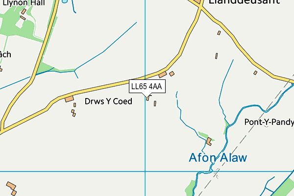 LL65 4AA map - OS VectorMap District (Ordnance Survey)