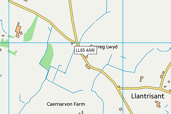 LL65 4AW map - OS VectorMap District (Ordnance Survey)