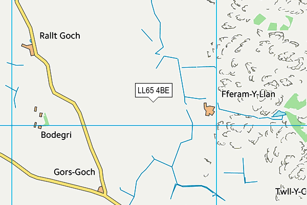 LL65 4BE map - OS VectorMap District (Ordnance Survey)