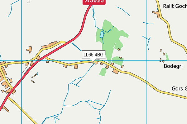 LL65 4BG map - OS VectorMap District (Ordnance Survey)
