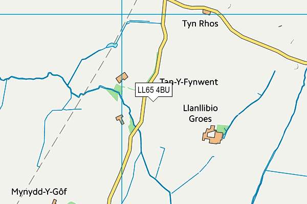 LL65 4BU map - OS VectorMap District (Ordnance Survey)