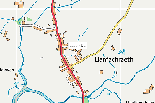 LL65 4DL map - OS VectorMap District (Ordnance Survey)