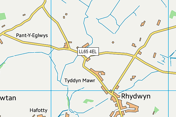 LL65 4EL map - OS VectorMap District (Ordnance Survey)