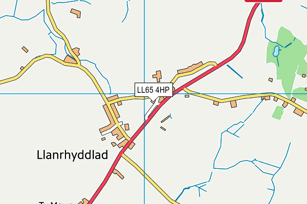 LL65 4HP map - OS VectorMap District (Ordnance Survey)