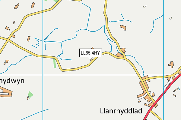 LL65 4HY map - OS VectorMap District (Ordnance Survey)