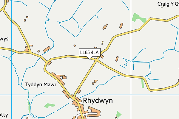 LL65 4LA map - OS VectorMap District (Ordnance Survey)