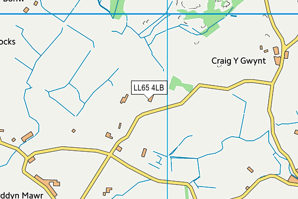 LL65 4LB map - OS VectorMap District (Ordnance Survey)