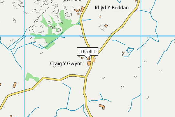 LL65 4LD map - OS VectorMap District (Ordnance Survey)