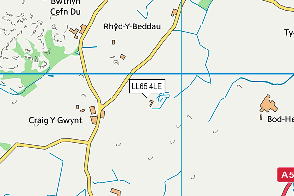 LL65 4LE map - OS VectorMap District (Ordnance Survey)