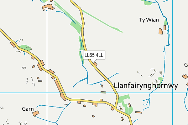 LL65 4LL map - OS VectorMap District (Ordnance Survey)