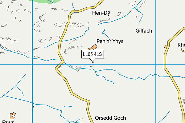 LL65 4LS map - OS VectorMap District (Ordnance Survey)