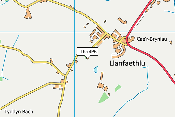 LL65 4PB map - OS VectorMap District (Ordnance Survey)