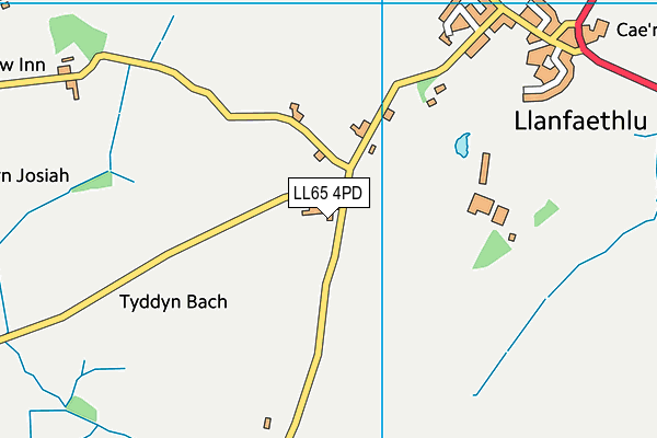 LL65 4PD map - OS VectorMap District (Ordnance Survey)