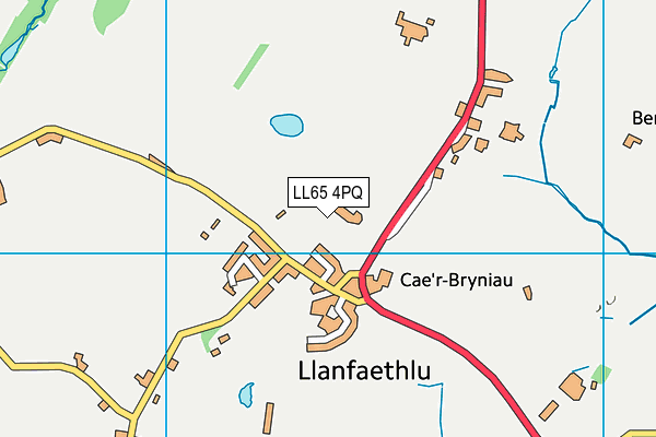 Ysgol Rhyd y Llan map (LL65 4PQ) - OS VectorMap District (Ordnance Survey)