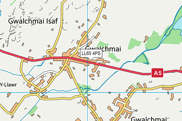 LL65 4PS map - OS VectorMap District (Ordnance Survey)