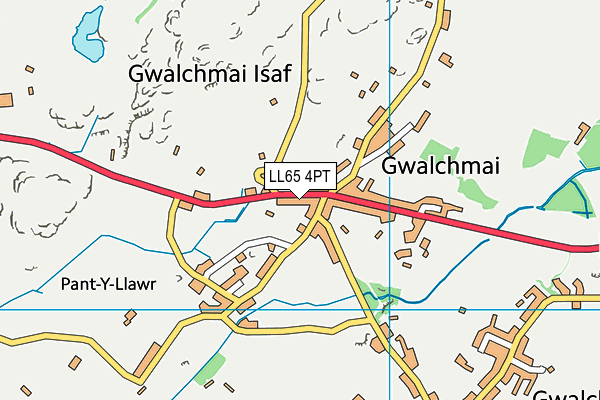 LL65 4PT map - OS VectorMap District (Ordnance Survey)