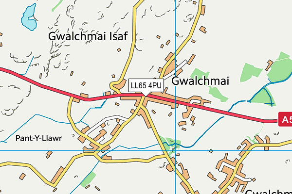 LL65 4PU map - OS VectorMap District (Ordnance Survey)